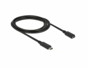 USB kabel Delock Extension USB-C 3.1 2 m černý (85542)