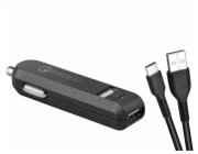 AVACOM NACL-QC2XC-KK AVACOM CarMAX 2 nabíječka do auta 2x Qualcomm Quick Charge 2.0, černá barva (USB-C kabel)