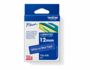 BROTHER TZE535 - kazeta TZ šířky 12mm, laminovaná TZE-535, modrá/bílé písmo