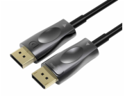 PREMIUMCORD Optický DisplayPort 1.4 přípojný kabel M/M, zlacené konekt. 20m