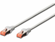 Digitus Patch Cable, S-FTP, CAT 6, AWG 27/7, LSOH, Měď, šedý 10 m
