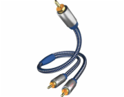 in-akustik Premium Y Subwoofer Kabel Cinch - 2x Cinch 2,0 m