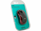 Logitech Wireless Mouse M185, red