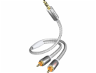 in-akustik Premium Audio Kabel 3,5 mm Jack - Cinch 5,0 m