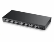 Zyxel GS1900-48 50-port Gigabit Web Smart switch, 48x gigabit RJ45, 2x SFP v2