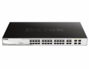 D-Link DGS-1210-28P D-Link DGS-1210-28P L2/L3 Smart+ PoE switch, 24x GbE PoE+, 4x RJ45/SFP, PoE 193W