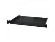 XtendLan 19" police s perforací 2U/280mm, nosnost 45kg, černá