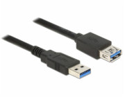 Delock Extension cable USB 3.0 - Prodlužovací šňůra USB - USB typ A (M) do USB typ A (F) - USB 3.0 - 1.5 m - černá