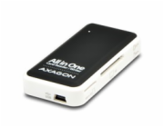 AXAGON, All in One, CRE-X1, externá čítačka kariet USB 2.0, 5-slot, White - black, blister