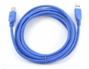 GEMBIRD Kabel USB 3.0 A-B propojovací 3m (modrý)