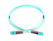 Digitus LWL Patchkabel, Duplex, LC > LC Stecker, Multimode OM3 (türkis, 7 Meter)