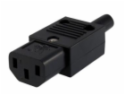 PREMIUMCORD Konektor napájecí 230V na kabel (samice, IEC ...