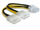 DeLOCK Stromkabel PCI Express 8 Pin > 2x 5,25 Stecker 4 P...
