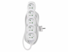 Prodlužovací přívod 5z.  10m, 3 x 1mm2, bílý