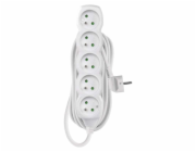 Prodlužovací přívod 5z.  10m, 3 x 1mm2, bílý