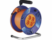 EMOS Predlžovací kábel na bubne 50 m / 4 zásuvky / červený / PVC / 230 V / 1,5 mm2