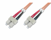DIGITUS Fiber Optic Patch Cord, SC to SC, Multimode,OM2, 50/125 µ, Duplex Length 3m