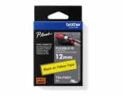 BROTHER TZEFX631 - kazeta TZ šírky 12mm, flexibilní lamino páskou TZE-FX631, žlutá/černé písmo