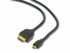 Gembird kábel HDMI (M) na micro HDMI (M), 3m, čierny