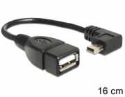 Delock - Kabel USB - mini-USB typ B (M) do USB (F) - USB 2.0 OTG - 16 cm