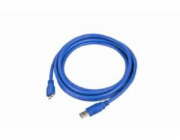 Gembird kábel USB 3.0 (AM) na Micro-USB (BM), 3 m, modrý