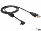 Delock kabel USB 2.0 A samec > USB micro B samec, pravoúh...