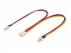 PREMIUMCORD Rozdvojka pro napájení ventilátorů 3pin TX 22cm