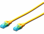 Digitus Ecoline Patch kabel, UTP, CAT 5e, AWG 26/7, žlutý 3m, 1ks