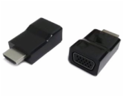 Adaptér GEMBIRD HDMI M, VGA F, černý