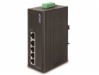 Planet ISW-504PT, 5x 10/100, 4x POE IEEE 802.3af, 60W, DI...