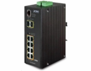Planet IGS-10020HPT PoE switch 8x 1000Base-T, 2x SFP, 802.3at 270W, IP30, -40 až 75°C, SNMP, IGMPv3, IPv6