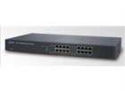 Planet GSW-1601 Switch 16x 10/100/1000, kov, rackmount, f...