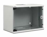 Digitus 7U nástěnná skříň SOHO 370x540x400 mm plné skleněné přední dveře šedá DN-19 07U-S-1 Digitus 7U nástěnná skříň, SOHO, nesmontovaná 370x540x400 mm, plné skleněné přední dveře, šedá