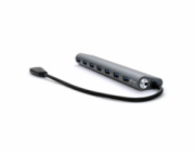 i-tec USB HUB METAL/ 7 portů/ USB 3.0/ napájecí adaptér/ kovový