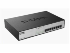 D-Link DGS-1008MP 8-port Gigabit PoE switch, 8x gigabit P...