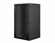 LANBERG 19" RACKOVÁ SKŘÍŇ PRO MONTÁŽ NA STĚNU 22U/600X600 (FLAT PACK) ČERNÁ V2