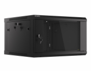 LANBERG RACK CABINET 19” WALL-MOUNT 6U/600X600 (FLAT PACK) V2 BLACK
