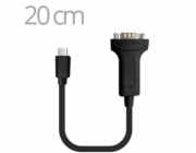 PremiumCord ku31-232A PremiumCord Konvertor USB 3.1 (typ C) na RS232/ 20cm/ černý
