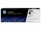 HP 36A Black 2-pack LJ Toner Cart, CB436AD (2,000 / 2,000...