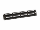 Solarix SX48-6-UTP-BK 19" Patch panel Solarix 48 x RJ45 C...