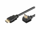 PremiumCord Kabel HDMI+Ethernet, zlac., 90°, 5m