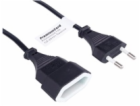 PREMIUMCORD Kabel síťový 230V, prodlužovací dvojvidlice,  5m