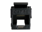 DATACOM UTP Keystone Cat5e černý Dual Slim zadní zářez