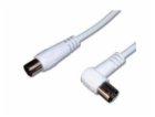 PREMIUMCORD TV kabel anténní propojovací 10m, konektor 90...