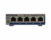 NETGEAR GS105E-200PES síťový přepínač Řízený L2/L3 Gigabit Ethernet (10/100/1000) Šedá