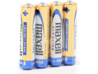 Baterie AAA (R03) alkalická MAXELL 4ks / shrink