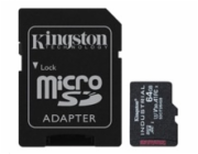 Kingston SDHC UHS-I U3 64 GB SDCIT2/64GB Kingston MicroSDXC karta 64GB microSDXC Industrial C10 A1 pSLC Card + SD Adapter