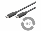 PremiumCord USB-C/male - USB-C/male, černý, 1m