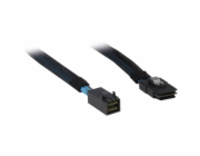 Inter-Tech Kabel SFF 8643 > SFF 8087 (černý, 0,75 metru (opláštěný))
