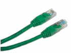 Patch kabel UTP cat 5e, 0,5m - zelený